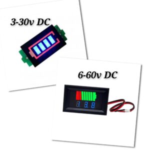 Afficheur de capacité de batterie lithium avec indicateur de tension