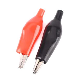 Sonde de test avec botte en plastique rouge et noir 2pcs