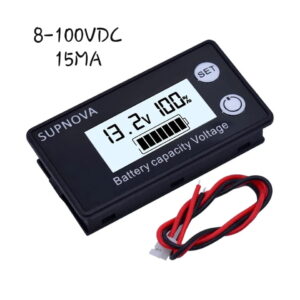 Afficheur de capacité de batterie tension 8-100VDC