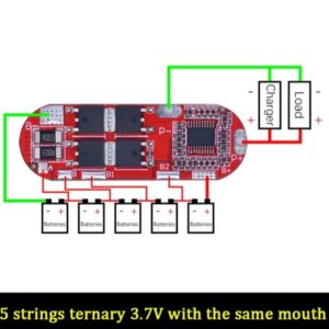 Carte de protection de batterie au lithium BMS 5S 25A