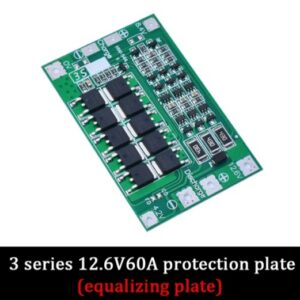 Carte de Protection BMS 3S 60A – Batterie Lithium 11.1V Haute Puissance
