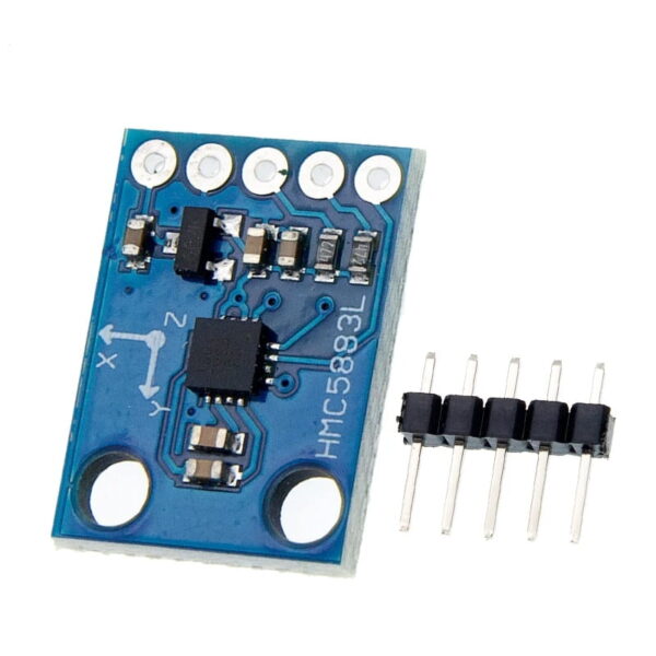 Capteur Magnétomètre Boussole HMC5883L 3 Axes – I2C 3-5V Compatible Arduino