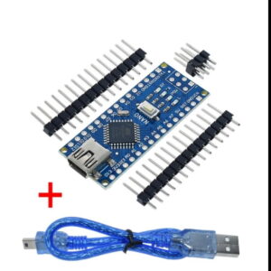 Carte Arduino Nano avec câble USB – Microcontrôleur compact pour projets électroniques embarqués
