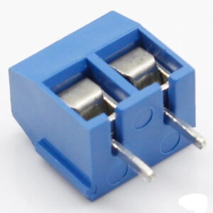Connecteur de bornier à vis 2 broches – 2P 5mm, droit, pour PCB et alimentation