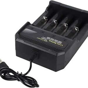 Chargeur de batterie rechargeable Li-ion 18650