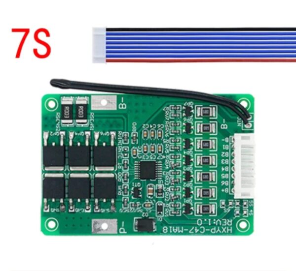 Carte de protection de batterie au lithium BMS 7S 20A