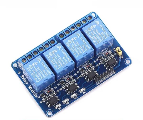 Module Relais 4 Canaux 5V – Contrôle Facile pour Arduino et Projets Électroniques