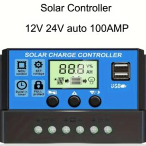 Contrôleur de charge solaire 12V/24V 100A