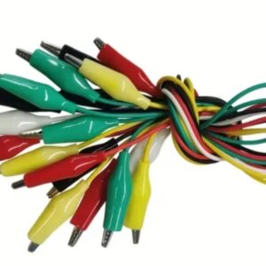 Câble avec fiches crocodile – crocodile 50 cm 1 pièce